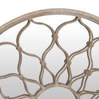 Spiegel rond 60x3 cm ijzer zandkleurig 5