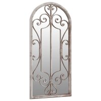 Spiegel 100x45 cm ijzer zandkleurig 3