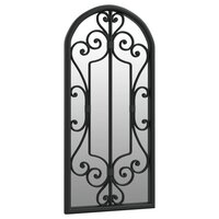 Spiegel 100x45 cm ijzer zwart 3