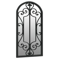 Spiegel 70x30 cm ijzer zwart 3