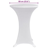 Statafelhoes 4 st stretch &Oslash;60 cm wit 6