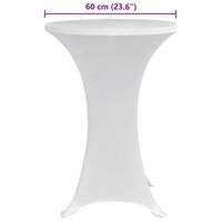 Statafelhoes 4 st stretch &Oslash;70 cm wit 6