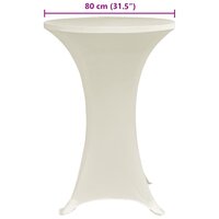 Statafelhoes 4 st stretch &Oslash;80 cm cr&egrave;me 6