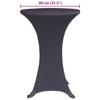 Tafelhoes stretch 4 st 80 cm antraciet 6