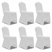 Stoelhoezen stretch 12 st wit 2