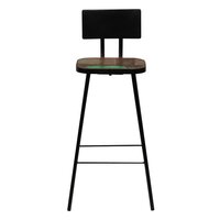 3-delige Barset massief gerecycled hout meerkleurig 9