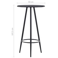 3-delige Barset kunststof zwart 11