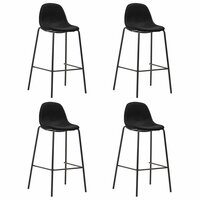 5-delige Barset stof zwart 5