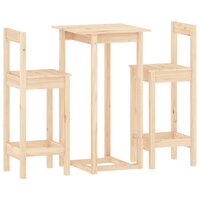 3-delige Barset massief grenenhout 2