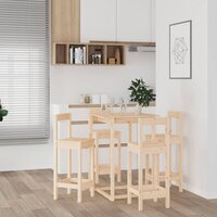 5-delige Barset massief grenenhout 6