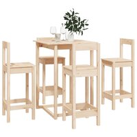 5-delige Barset massief grenenhout 7
