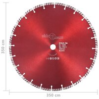 Diamantzaagblad met turbo 350 mm staal 4