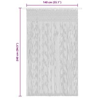 Gordijn macram&eacute; 140x240 cm katoen 6