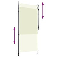 Rolgordijn voor buiten 100x270 cm cr&egrave;me 3