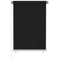 Rolgordijn voor buiten 100x140 cm zwart 2