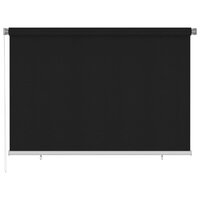 Rolgordijn voor buiten 220x140 cm zwart 2