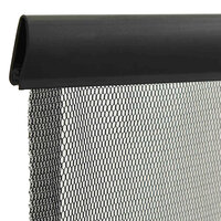 Vliegengordijn 100x220 cm polyester mesh zwart 4