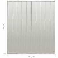 Vliegengordijn 10-delig 240x240 cm mesh zwart 8