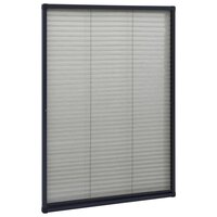 Raamhor pliss&eacute; 80x120 cm aluminium antracietkleurig 3
