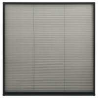 Raamhor pliss&eacute; 120x120 cm aluminium antraciet 2