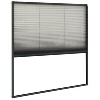 Raamhor pliss&eacute; 120x120 cm aluminium antraciet 4