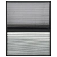 Raamhor pliss&eacute; met verduistering 80x100 cm aluminium 3