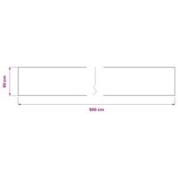 Raamfolie mat 0,9x5 m PVC grijs 9