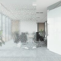 Raamfolie 3D regenboogpatroon mat 90x2000 cm PVC 3