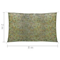 Camouflagenet met opbergtas 2x8 m groen 5