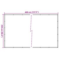 Aanhangwagennet 2,5x4 m HDPE zwart 7