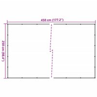 Aanhangwagennet 2,5x4,5 m HDPE zwart 7