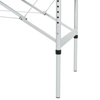 Massagetafel met 4 zones inklapbaar aluminum frame zwart 6