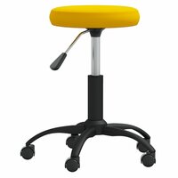 Massagekruk fluweel mosterdgeel 2
