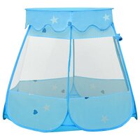Kinderspeeltent met 250 ballen 102x102x82 cm blauw 3