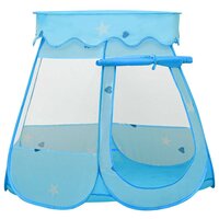 Kinderspeeltent met 250 ballen 102x102x82 cm blauw 2