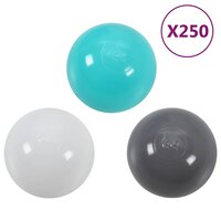 Kinderspeeltent met 250 ballen 255x80x100 cm meerkleurig 9