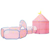 Kinderspeeltent met 250 ballen 301x120x128 cm roze 6