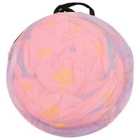 Kinderspeeltent met 250 ballen 301x120x128 cm roze 12