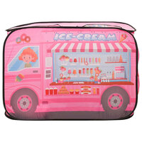 Kinderspeeltent met 250 ballen 70x112x70 cm roze 5