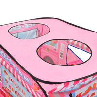Kinderspeeltent met 250 ballen 70x112x70 cm roze 7