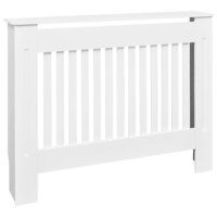Radiatorombouw 112 cm bewerkt hout wit 2
