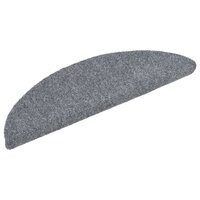 Trapmatten Zelfklevend 15 stuks 56x17x3 cm Lichtgrijs Halfrond 3