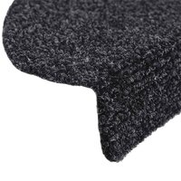 Trapmatten Zelfklevend 10 stuks 56x17x3 cm Zwart Halfrond 6