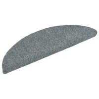 Trapmatten Zelfklevend 5 stuks 56x17x3 cm Lichtgrijs Halfrond 2