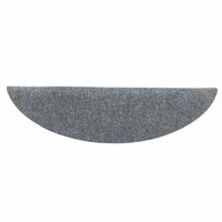 Trapmatten Zelfklevend 5 stuks 56x17x3 cm Lichtgrijs Halfrond 4