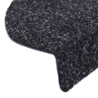 Trapmatten Zelfklevend 10 stuks 65x21x4 cm Zwart Halfrond Groot 6