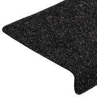 Trapmatten Zelfklevend 10 stuks 65x21x4 cm Zwart Rechthoekige Rand 6