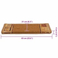 Trapmatten zelfklevend 5 st 65x21x4 cm beige 9