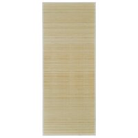 Tapijt rechthoekig 80x300 cm bamboe naturel 2
