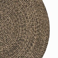 Vloerkleed Zwart 122 x 183 cm Jute 3